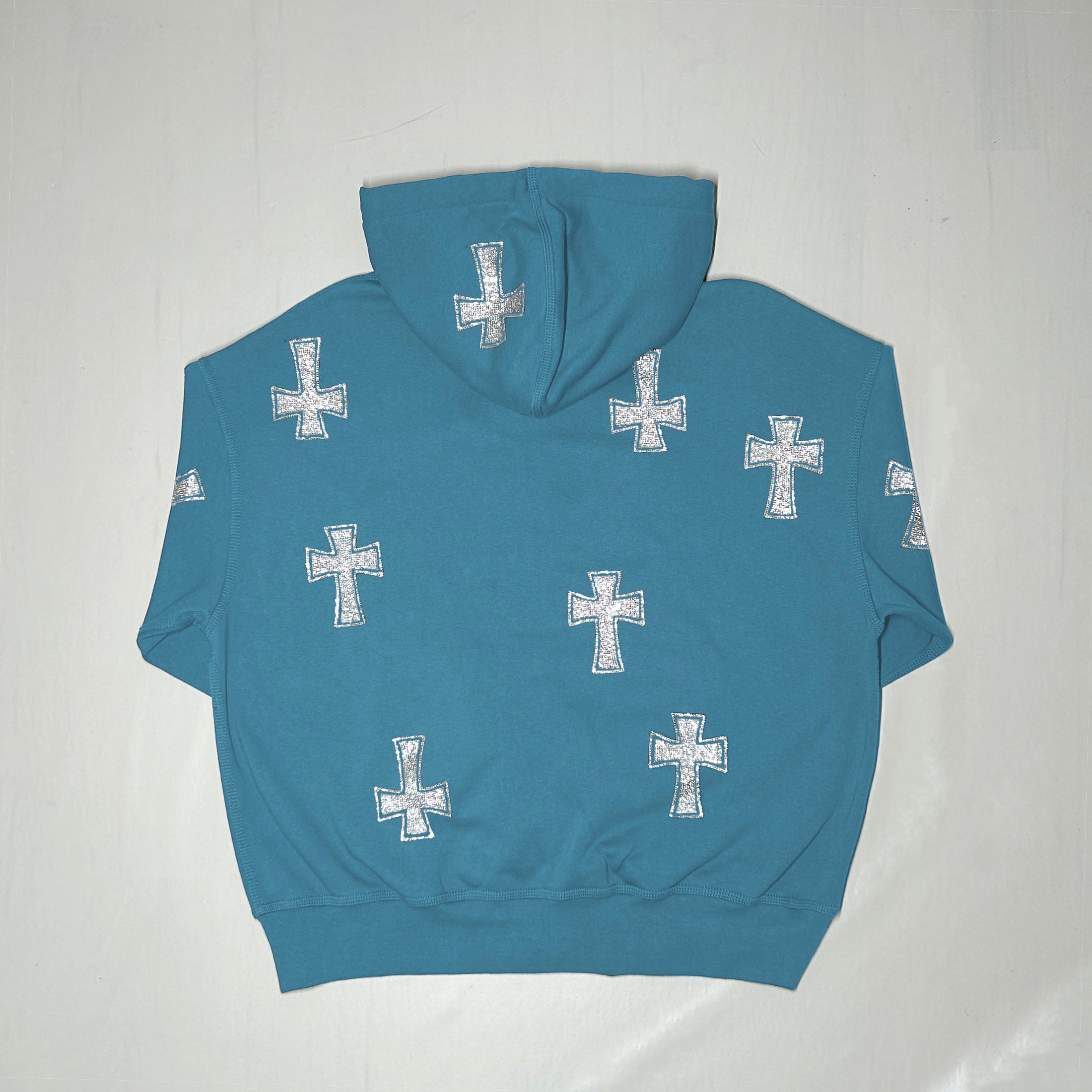 babyblue zip-up hoodie