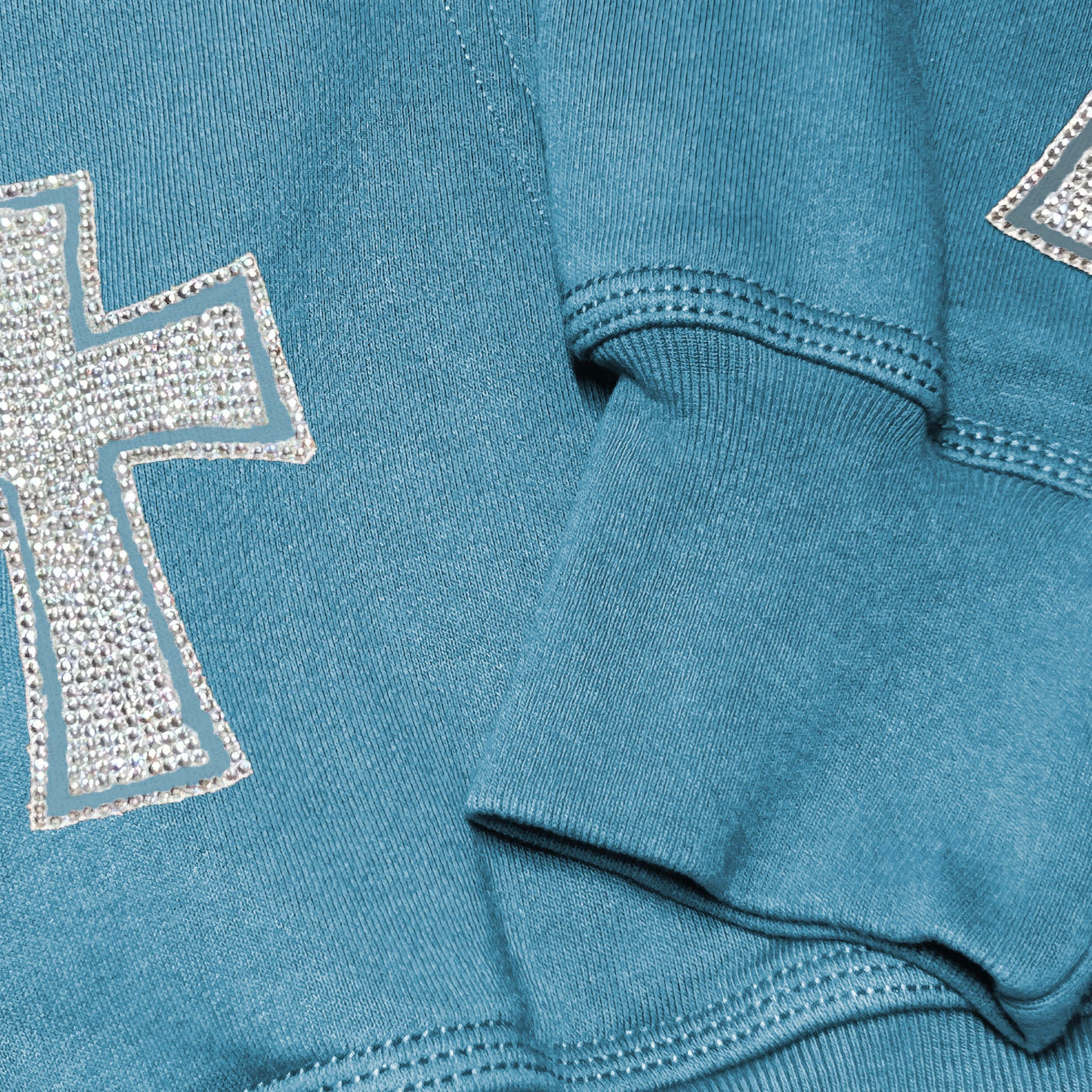 babyblue zip-up hoodie