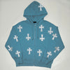 babyblue zip-up hoodie