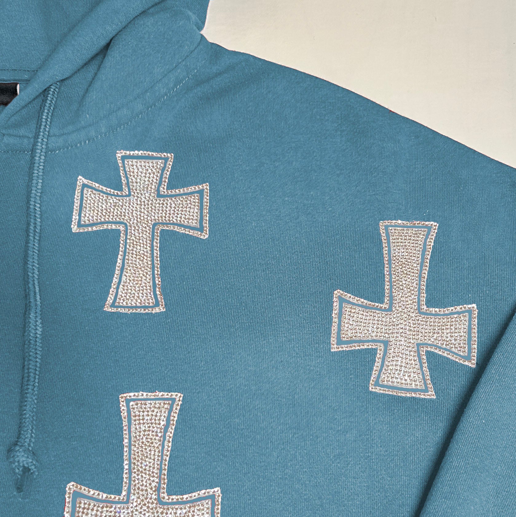 babyblue zip-up hoodie